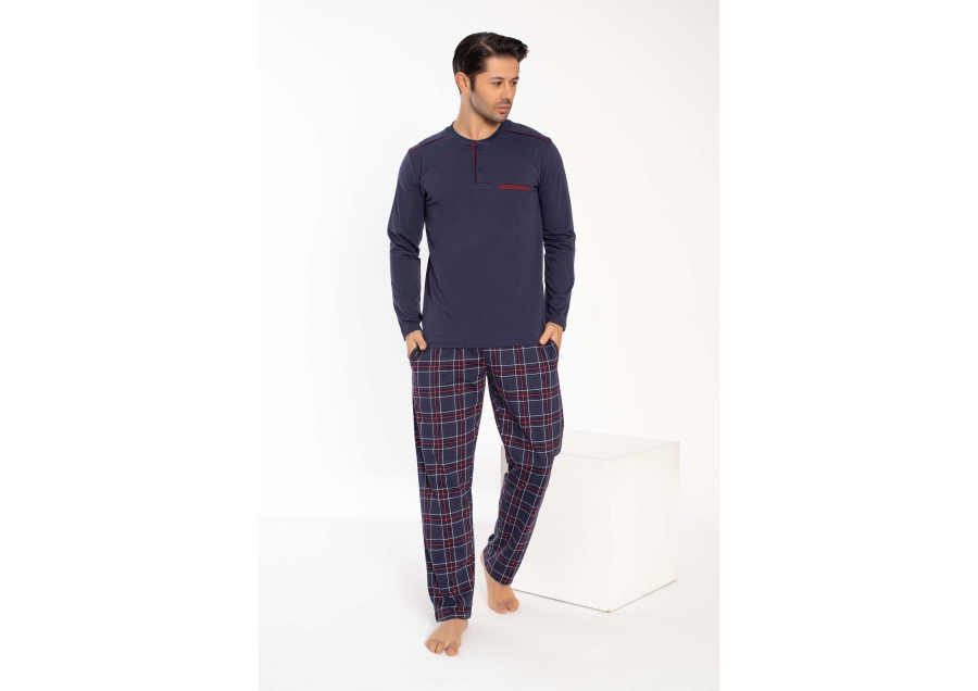 940-012 Erkek Süprem Patlı Uzun Kol Pijama