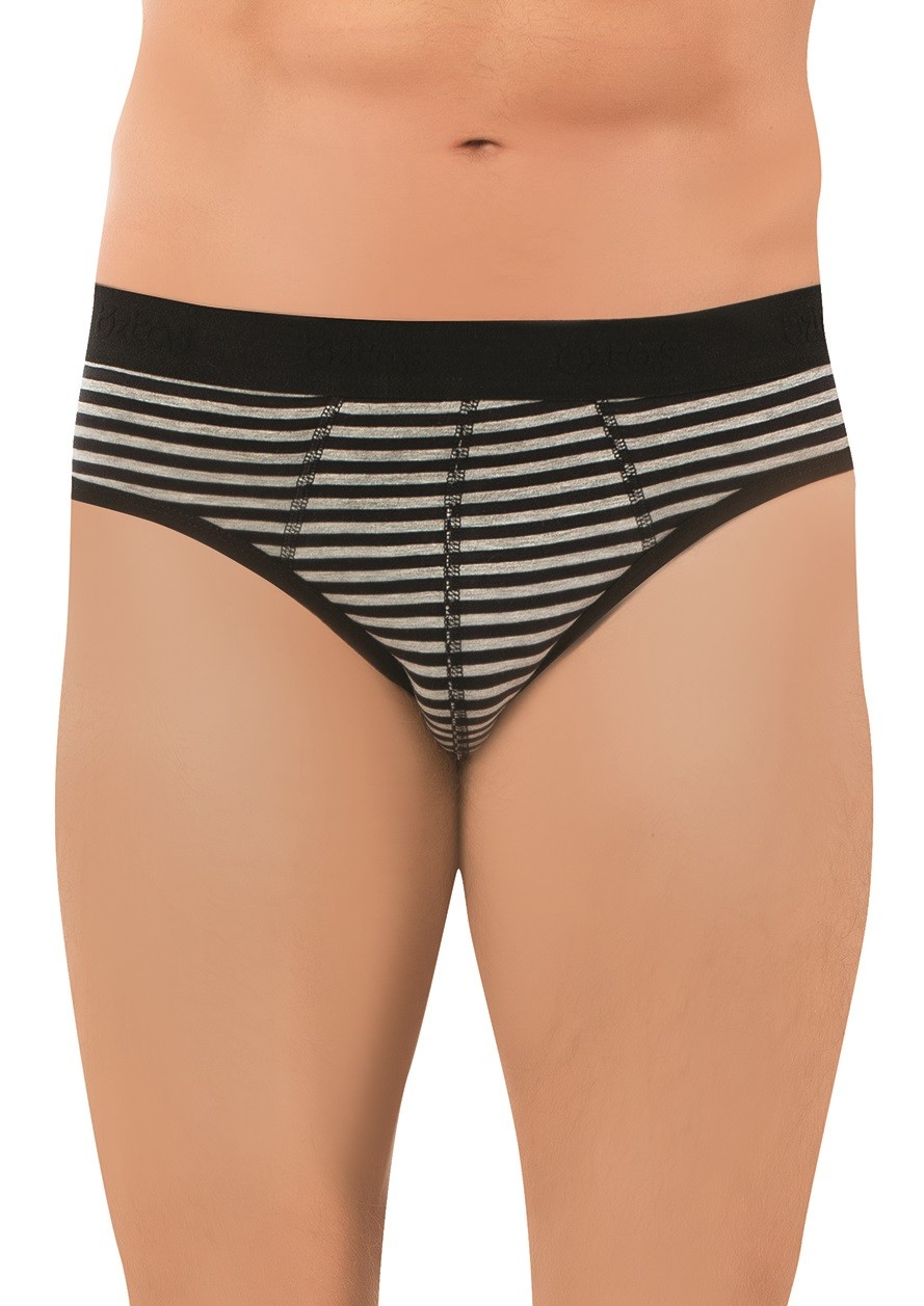 Erkek 3'Lü Lycralı Çizgili Slip 1744-F