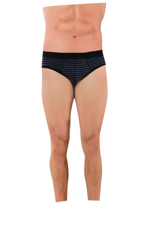 Erkek 3'Lü Lycralı Çizgili Slip 1744-F
