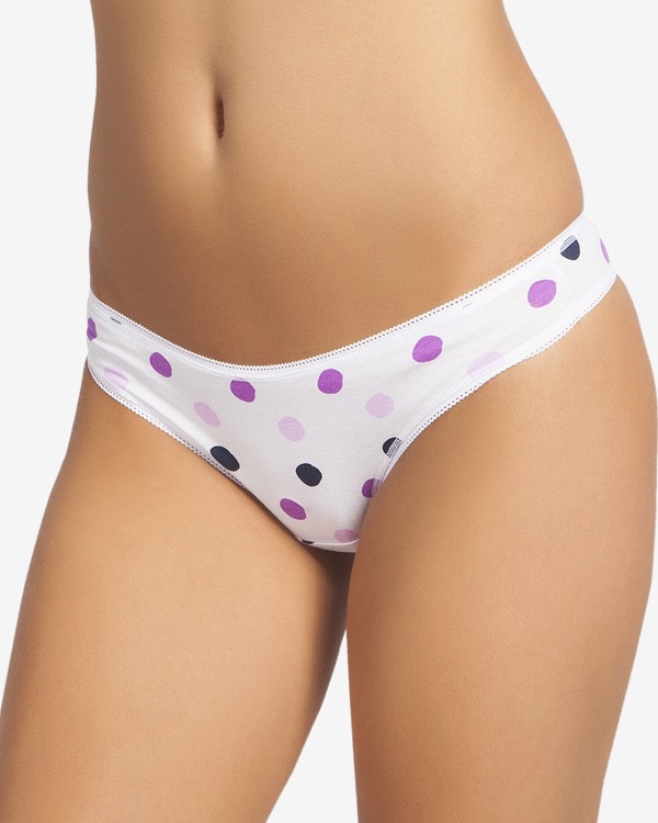 Kadın Lycralı Desenli String 4'Lü Paket 2751-H