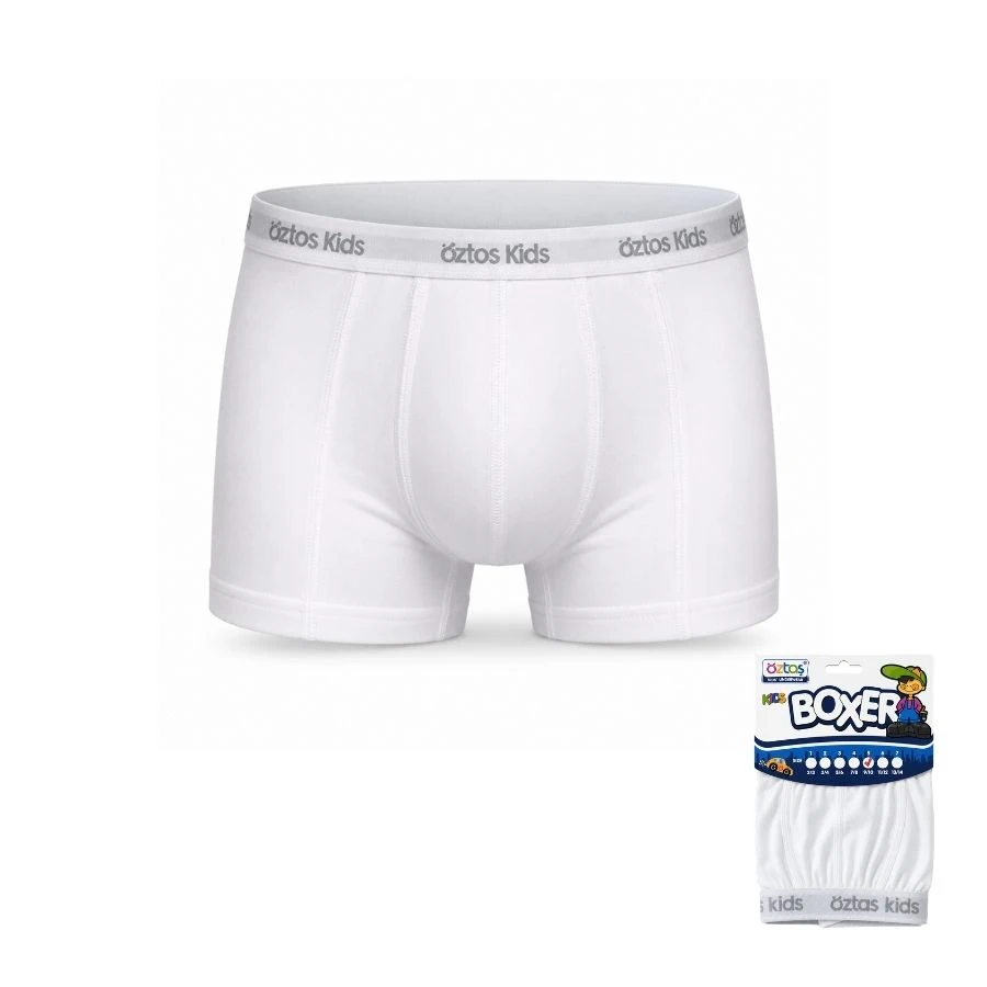 Erkek Çocuk Lycralı Renkli Boxer Tekli Paket 3701-A