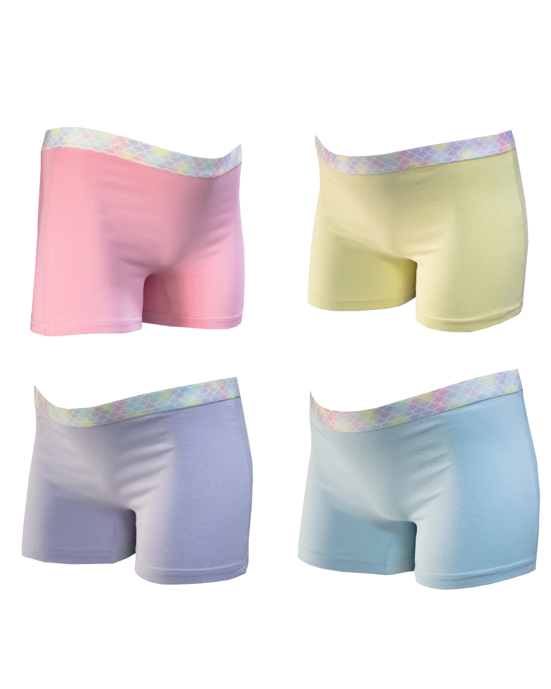 Kız Çocuk Lycralı Short 4'LÜ Paket 4731-H