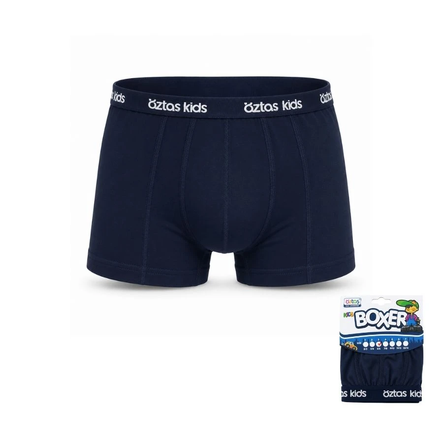Erkek Çocuk Lycralı Renkli Boxer Tekli Paket 3701-A